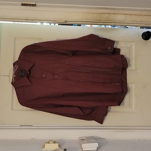 Dockers XL Button-down Blouse, Maroon